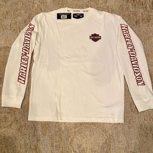 Harley Davidson Long sleeve Tee with embroidered logo - New